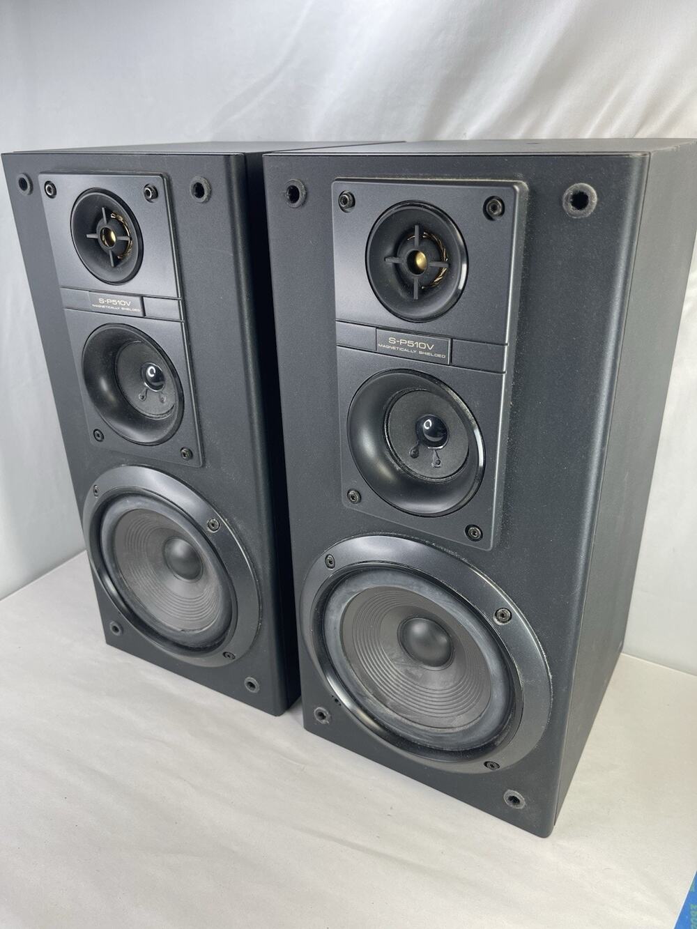Pioneer S-P510V 3-Way Bookshelf Speakers Pair Magnetically Shielded 60W 8 Ohm
